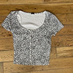 Brandy Melville leopard print top